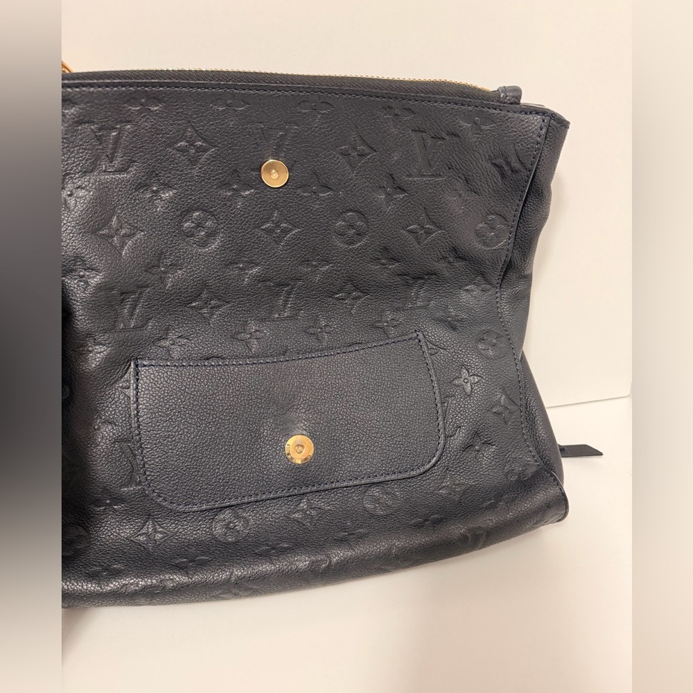 Authentic Louis Vuitton Petillante Empreinte Clutch Blue-Black | Gold Hardware - Picture 9 of 16